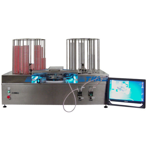 Dispensatore di terreni automatizzato - MaxiPetri S - Teknolabo A.S.S.I. - da laboratorio / per piastre di Petri / per terreni di coltura
