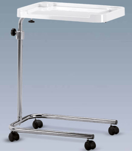 Tavolino servitore con rotelle - M630033 - Titanox  - ad altezza regolabile