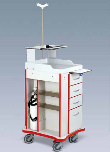 Carrello medico - TIT.4000-E  - Titanox  - di emergenza / per dispositivi medici / portamedicinali