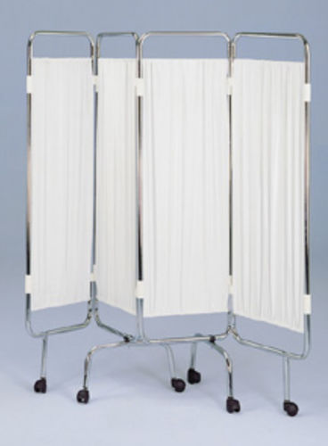 Paravento medicale con rotelle - M600826 - Titanox  - 4 pannelli / lavabile