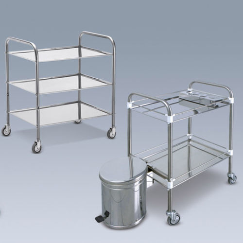 Carrello portastrumenti - M600964 - Titanox  - in acciaio inossidabile / con cestello per rifiuti / mobile