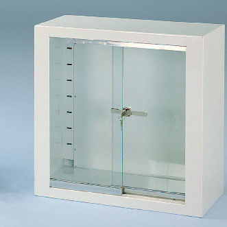 Armadio portamedicinali - M600230 - Titanox  - per ospedale / con ripiano / con sportello