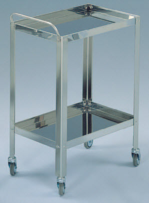 Carrello medico - M600866/08 - Titanox  - per strumenti / di trasporto / in acciaio inossidabile