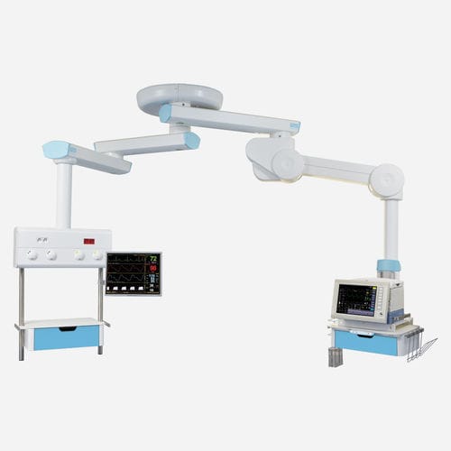 Braccio di distribuzione a soffitto - TECH-CARE - TLV Healthcare - per terapia intensiva / per anestesia / per endoscopia