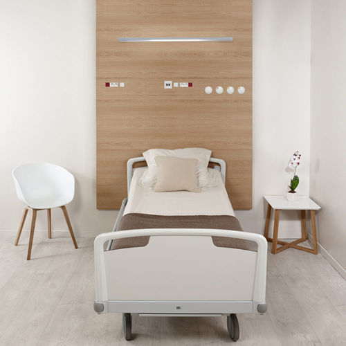 Trave testaletto a muro - GOODWOOD - TLV Healthcare - per unità di terapia intensiva / per camera di degenza / con illuminazione