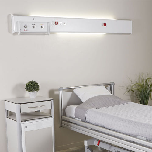 Trave testaletto orizzontale - SECURED FLUIDYS - TLV Healthcare - per camera di degenza / LED