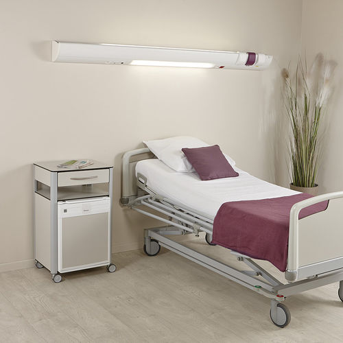 Trave testaletto orizzontale - MEDIVA - TLV Healthcare - per camera di degenza / con illuminazione