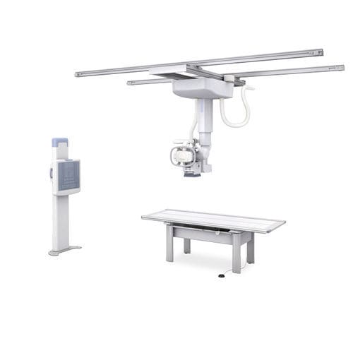 Sistema di radiografia digitale - Radrex - Canon Medical Systems Europe - per radiografia multidisciplinare / con bucky da terra / con braccio portatubo telescopico a soffitto