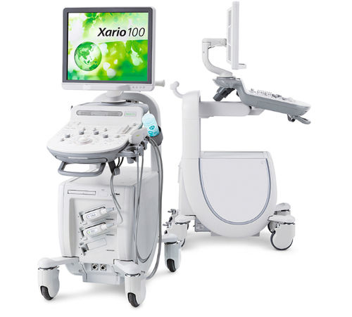 Ecografo su piattaforma - Xario 100 MX Edition - Canon Medical Systems Europe - per ecografia multidisciplinare / in bianco e nero / con doppler a colori