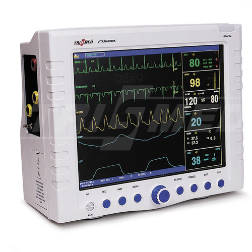 Monitor multiparametrico compatto - VITAPIA 7000K - TRISMED  - ECG / TEMP / RESP