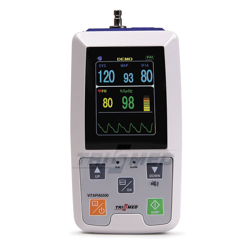 Monitor paziente portatile - VITAPIA5500 - TRISMED  - PNI / SpO2 / per terapia intensiva