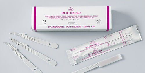 Bisturi con impugnatura in plastica - TRO-MICROCISION - Troge Medical  - monouso
