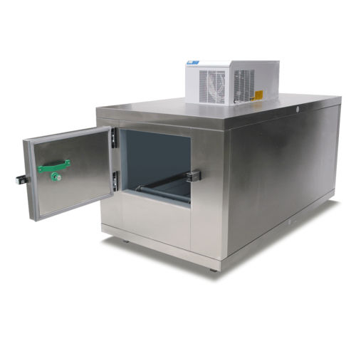 Cella mortuaria frigorifera per feretri - LKZ HS 1 - UFSK INTERNATIONAL GmbH & Co. KG - 1 salma / a carico frontale / 1 porta
