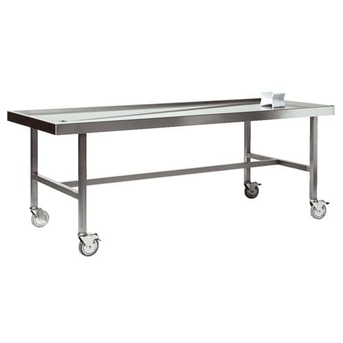 Tavolo di autopsia - ST HS 6 - UFSK INTERNATIONAL GmbH & Co. KG - di lavaggio salme / rettangolare / in acciaio inossidabile