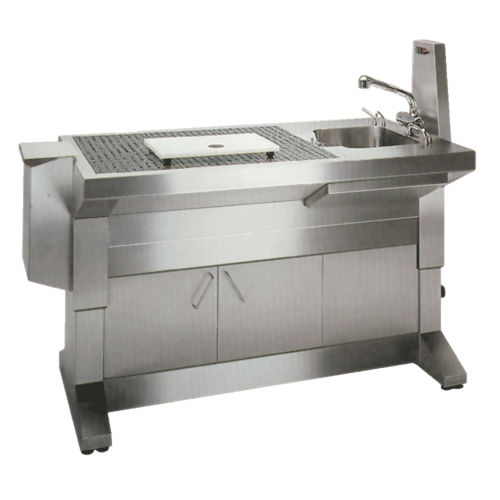 Workstation da laboratorio per macroscopia - ZT HS 400 - UFSK INTERNATIONAL GmbH & Co. KG - da terra / con lavandino