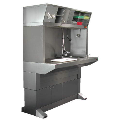 Workstation da laboratorio per macroscopia - ZT HS 455 - UFSK INTERNATIONAL GmbH & Co. KG - da terra / con lavandino