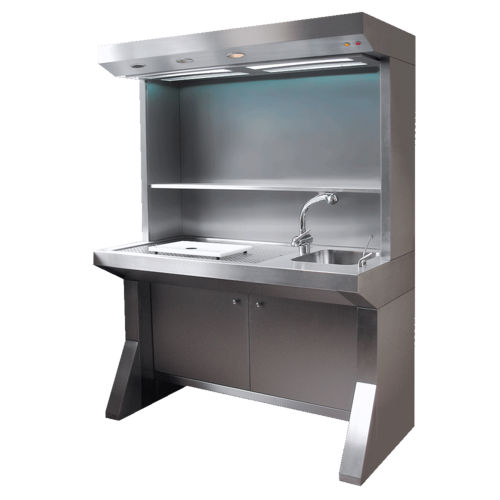 Workstation da laboratorio per macroscopia - ZT HS 466 - UFSK INTERNATIONAL GmbH & Co. KG - da terra / con lavandino