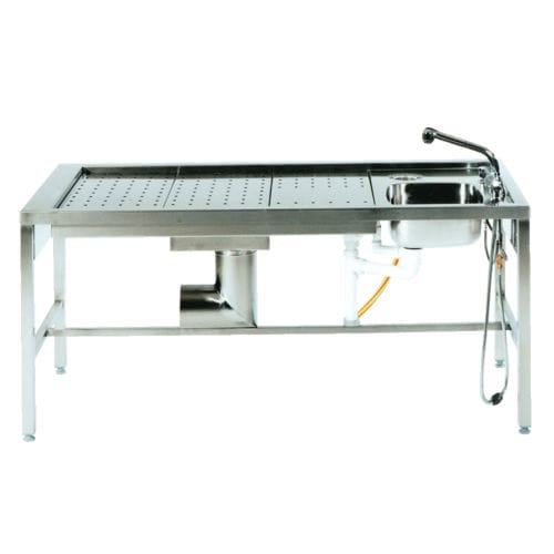 Tavolo da lavoro - ZT HS 501 - UFSK INTERNATIONAL GmbH & Co. KG - per macroscopia / rettangolare / con lavandino
