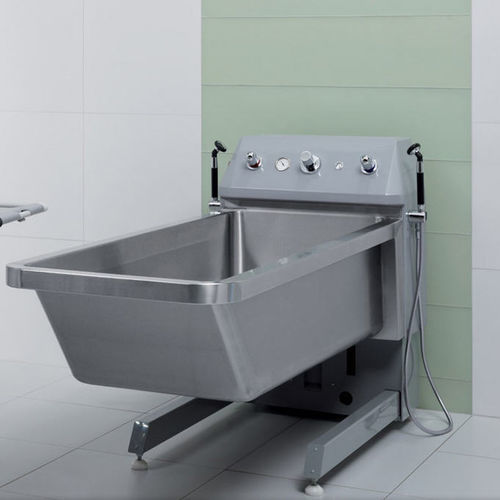 Vasca da bagno ospedaliera elettrica - 8.70-0 - Unbescheiden  - per grandi ustionati / regolabile in altezza