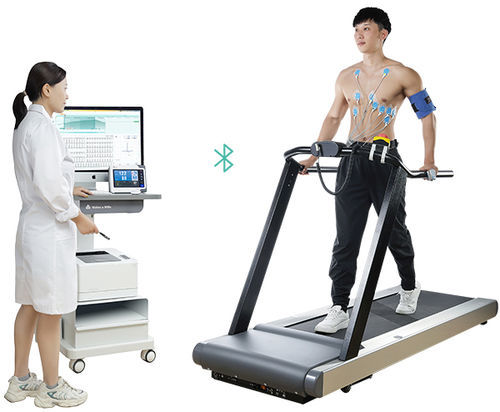 Stazione per prova da sforzo cardiaca - vhStressECG - Vales and Hills Biomedical Tech. - con tappeto scorrevole
