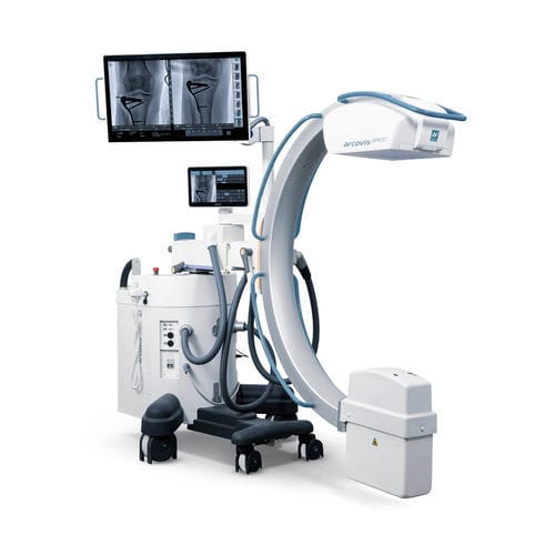 Amplificatore di brillanza mobile - Arcovis DRF-C S21  - Villa Sistemi Medicali - con sensore piano / con colonna video / con video monitor integrato