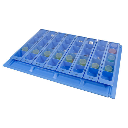 Vassoio di distribuzione di farmaci settimanale - 1091 - Wiegand AG