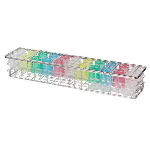 Cestello di sterilizzazione per strumenti - 910.71.1 - Wiegand AG - in acciaio inossidabile / perforato