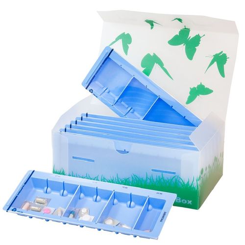 Contenitore settimanale -  600.201.171.de - Wiegand AG - di distribuzione di farmaci / a scomparti