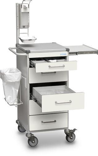 Carrello portastrumenti - B10.015 - Wiegand AG - per cartelle mediche / multifunzione / per prelievo di sangue