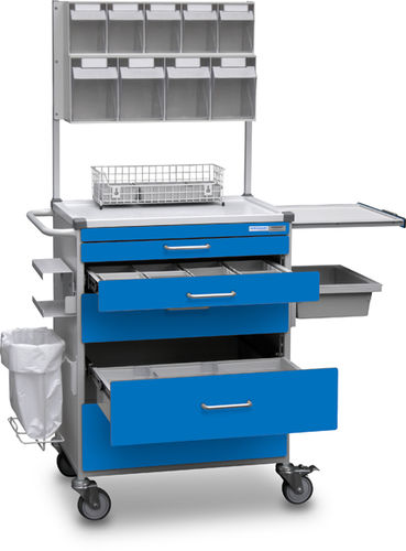 Carrello portastrumenti - B10.035 - Wiegand AG - per cartelle mediche / per medicazione / multifunzione
