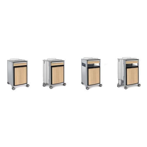 Comodino con vano frigorifero - stylo series - wissner-bosserhoff  - con rotelle / con armadietto / con cassetti
