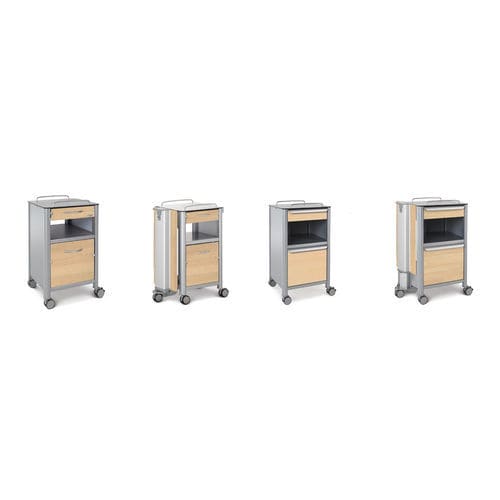 Comodino con rotelle - stylo series - wissner-bosserhoff  - con cassetti / con armadietto