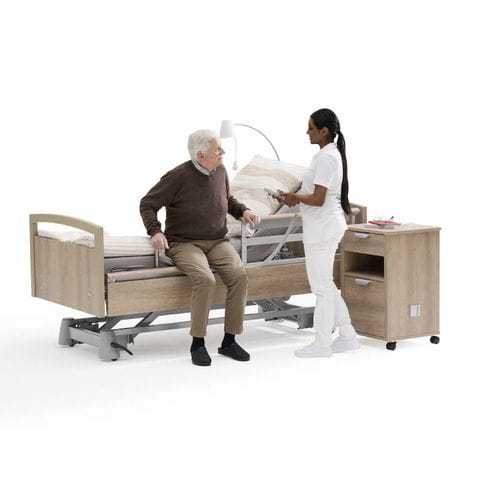 Letto per lungodegenza - sentida sc extra - wissner-bosserhoff  - elettrico / ad altezza regolabile / con rotelle