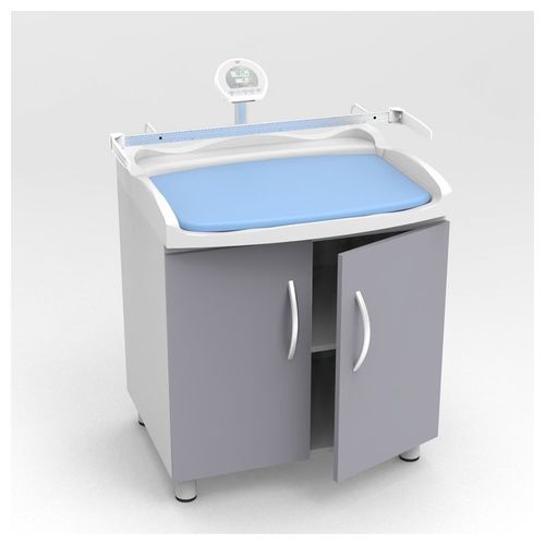 Mobile con fasciatoio con bilancia pesaneonati - Baby02 - WUNDER  - con vaschette portaoggetti / per ospedali