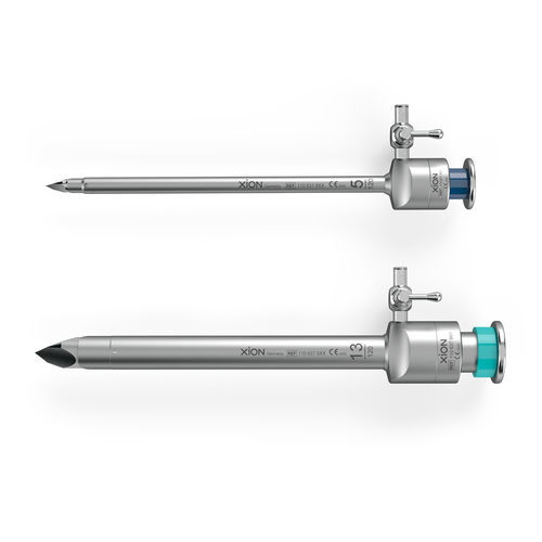 Trocar per laparascopia - TRINOX - XION medical - a lama / con connettore per insufflazione / con camicia