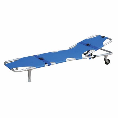 Barella di emergenza - YXH-1A3 - Zhangjiagang Xiehe Medical Apparatus & Instruments - pieghevole / con rotelle / in alluminio