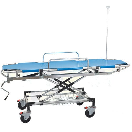 Letto di emergenza - YXH-2L - Zhangjiagang Xiehe Medical Apparatus & Instruments - manuale / ad altezza regolabile / pieghevole