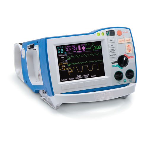 Defibrillatore esterno semiautomatico - R series® - ZOLL Medical Corporation - per spazio pubblico / bifasico / con monitor multiparametrico
