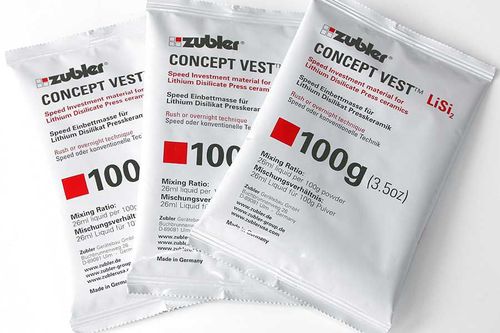 Materiale odontoiatrico in ceramica - CONCEPT VEST™ - ZUBLER - in disilicato di litio / per ricostruzione dentale