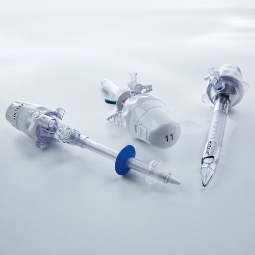 Trocar per laparascopia - Single Use Trocar Line - Aesculap® - monouso / con camicia / con connettore per insufflazione