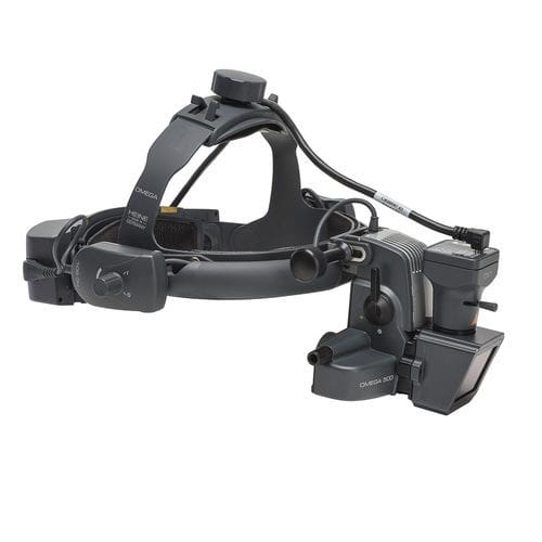 Oftalmoscopio indiretto - OMEGA 500 LED - Heine - su fascia frontale