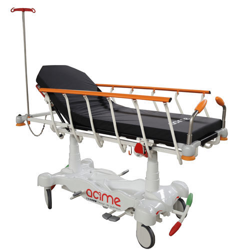 Barella con carrello da trasporto - Skot Silver - Acime Frame - di emergenza / per convalescenza / idraulica