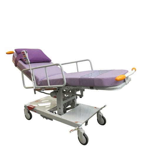 Poltrona elettrica per trattamenti clinici - Ambu Fusion 2 - Acime Frame - a 3 sezioni / con rotelle / ad altezza regolabile