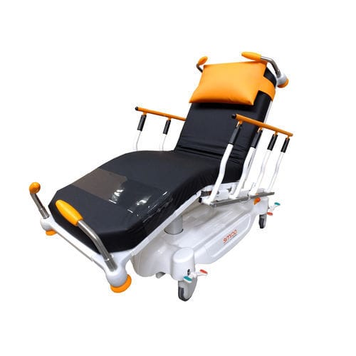 Poltrona elettrica per trattamenti clinici - Ambu Packot 3 - Acime Frame - a 3 sezioni / con rotelle / ad altezza regolabile