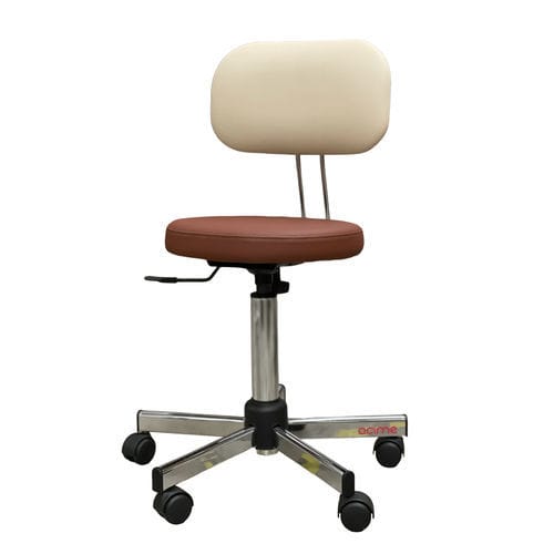 Sgabello per struttura sanitaria - Acime Frame - ad altezza regolabile / con rotelle / verde