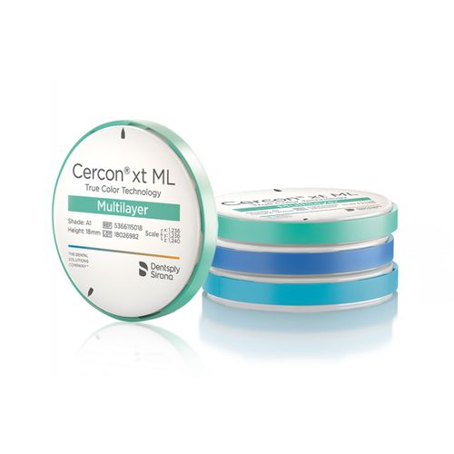 Materiale odontoiatrico in zircone - Cercon  - Dentsply Sirona - per ricostruzione dentale / per laboratorio odontotecnico / di fresatura