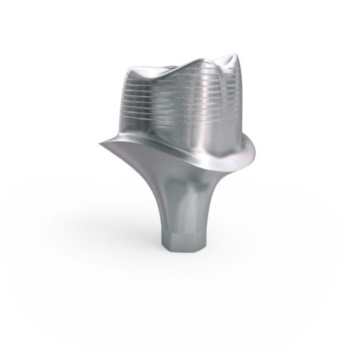 Pilastro dentale per impianto in titanio - Atlantis™ - Dentsply Sirona - interno / dritto / cementato
