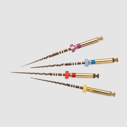 Lima endodontica rotativa - ProTaper Gold  - Dentsply Sirona - per la sagomatura dei canali / in acciaio inossidabile