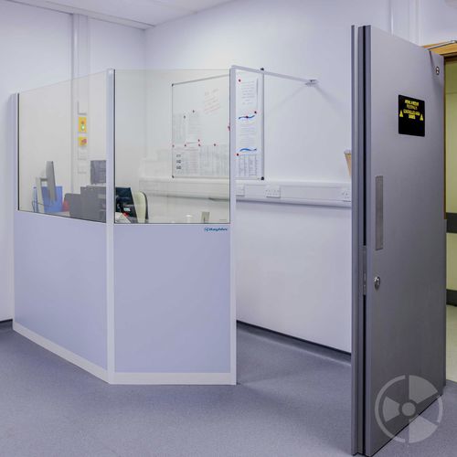 Pannello schermante di radioprotezione raggi X - Raybloc - a pavimento / con finestra
