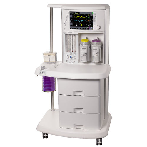 Sistema per anestesia su carrello - MORPHEUS M - Siare - con monitoraggio respiratorio / con ventilatore / con sistema di evacuazione dei gas anestetici